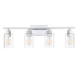 Savoy House - 8-2149-4-11 - Four Light Bath Bar - Lambert - Polished Chrome