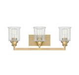 Savoy House - 8-1972-3-322 - Three Light Bath Bar - Hampton - Warm Brass