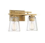 Savoy House - 8-1020-2-322 - Two Light Bath Bar - Calhoun - Warm Brass