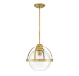 Savoy House - 7-7201-1-322 - One Light Pendant - Pendleton - Warm Brass