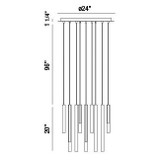 Eurofase - 31445-045 - LED Chandelier - Santana - Black