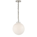 Visual Comfort Signature - TOB 5226PN/G4-WG - One Light Pendant - Katie Globe - Polished Nickel