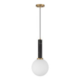 Savoy House - 7-2902-1-263 - One Light Pendant - Callaway - Black Marble with Warm Brass