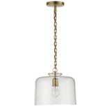 Visual Comfort Signature - TOB 5226HAB/G5-SG - One Light Pendant - Katie Dome - Hand-Rubbed Antique Brass