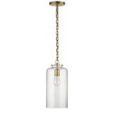Visual Comfort Signature - TOB 5226HAB/G3-CG - One Light Pendant - Katie Cylider - Hand-Rubbed Antique Brass