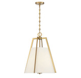 Savoy House - 7-1875-3-322 - Three Light Pendant - Mansfield - Warm Brass