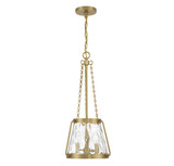 Savoy House - 7-1803-3-322 - Three Light Pendant - Crawford - Warm Brass