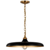 Visual Comfort Signature - TOB 5115HAB-AI - LED Pendant - Piatto - Hand-Rubbed Antique Brass