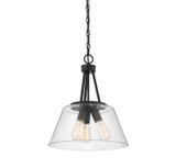 Savoy House - 7-1025-3-89 - Three Light Pendant - Calhoun - Matte Black