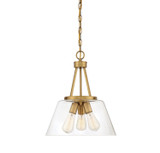 Savoy House - 7-1025-3-322 - Three Light Pendant - Calhoun - Warm Brass