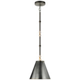 Visual Comfort Signature - TOB 5089BZ/HAB-BZ - One Light Pendant - Goodman - Bronze with Antique Brass