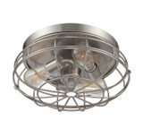 Savoy House - 6-8074-15-SN - Three Light Flush Mount - Scout - Satin Nickel
