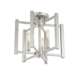 Savoy House - 6-7702-3-SN - Three Light Semi-Flush Mount - Benson - Satin Nickel