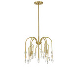 Savoy House - 6-6684-4-127 - Four Light Convertible Semi-Flush or Pendant - Anholt - Noble Brass
