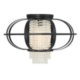 Savoy House - 6-5218-1-89 - One Light Flush Mount - Idlewild - Matte Black