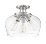 Savoy House - 6-4035-3-SN - Three Light Semi-Flush Mount - Octave - Satin Nickel