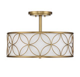 Savoy House - 6-1953-4-322 - Four Light Semi-Flush Mount - Reid - Warm Brass