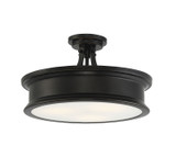 Savoy House - 6-134-3-44 - Three Light Semi-Flush Mount - Watkins - Classic Bronze