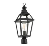 Savoy House - 5-724-153 - One Light Post Lantern - Jackson - Black with Gold Highlights