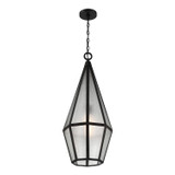 Savoy House - 5-706-BK - One Light Outdoor Hanging Lantern - Peninsula - Matte Black