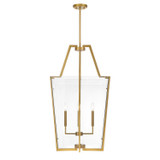 Savoy House - 3-9950-4-322 - Four Light Pendant - Farell - Warm Brass