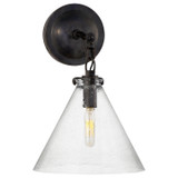 Visual Comfort Signature - TOB 2225BZ/G6-SG - One Light Wall Sconce - Katie Conical - Bronze
