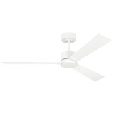 Visual Comfort Fan - 3RZR52RZW - 52Ceiling Fan - Rozzen - Matte White