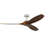 Visual Comfort Fan - 3CLNSM60BS - 60Ceiling Fan - Collins - Brushed Steel