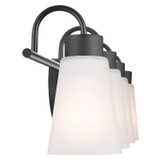 Kichler - 55127BK - Four Light Bath - Erma - Black