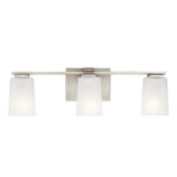 Kichler - 55017NI - Three Light Bath - Roehm - Brushed Nickel