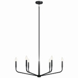 Kichler - 52718BK - Six Light Chandelier - Madden - Black
