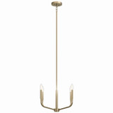 Kichler - 52716CPZ - Four Light Chandelier/Semi Flush Mount - Madden - Champagne Bronze