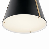 Kichler - 52710BK - One Light Pendant - Etcher - Black