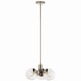 Kichler - 52700PNCLR - Three Light Chandelier - Silvarious - Polished Nickel