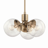 Kichler - 52700CPZCLR - Three Light Chandelier - Silvarious - Champagne Bronze