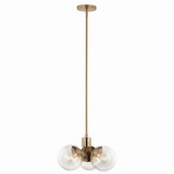 Kichler - 52700CPZCLR - Three Light Chandelier - Silvarious - Champagne Bronze