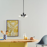 Kichler - 52700BKCLR - Three Light Chandelier - Silvarious - Black