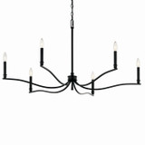 Kichler - 52696BK - Six Light Chandelier - Malene - Black