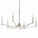 Kichler - 52695PN - Six Light Chandelier - Malene - Polished Nickel