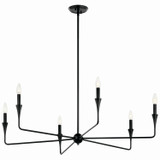 Kichler - 52690BK - Six Light Chandelier - Alvaro - Black
