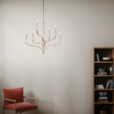 Kichler - 52673PN - Six Light Chandelier - Livadia - Polished Nickel