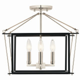 Kichler - 52633PN - Four Light Semi Flush Mount - Eisley - Polished Nickel
