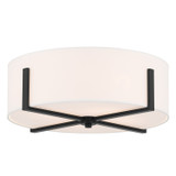 Kichler - 52594BK - Four Light Flush Mount - Malen - Black