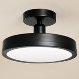 Kichler - 52589BK - LED Semi Flush Mount - Riu - Black