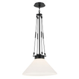 Kichler - 52581BK - One Light Pendant - Albers - Black