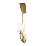 Kichler - 52519BNB - Three Light Linear Chandelier - Pallas - Brushed Natural Brass