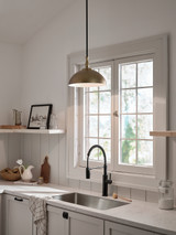 Kichler - 52476NBR - One Light Pendant - Fira - Natural Brass