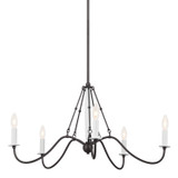 Kichler - 52455AVI - Five Light Chandelier - Freesia - Anvil Iron