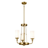 Kichler - 52450NBR - Three Light Mini Chandelier - Vetivene - Natural Brass