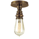 Visual Comfort Signature - SL 5001HAB - One Light Flush Mount - Boston - Hand-Rubbed Antique Brass
